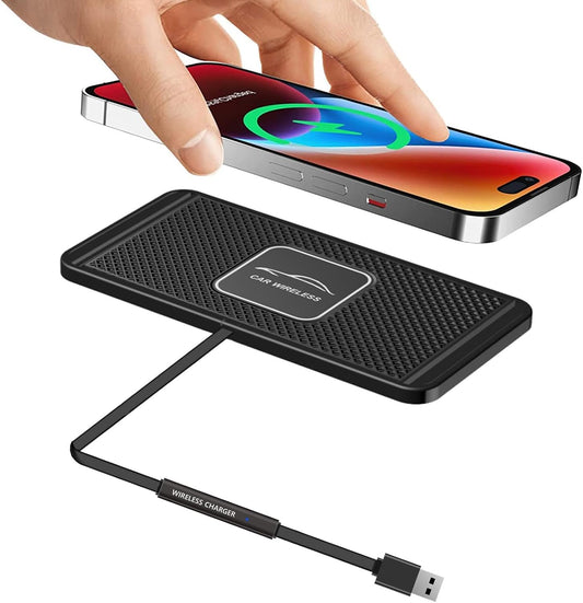 Wireless Car Charger Qi Charging Pad Fast 15W 10W 7.5W Quick Charge Adapter for iPhone 14 13 12 Mini 11 Pro Max 8 Plus X XR Xs Airpods LG Samsung Note Galaxy Buds S9 S10 S20 S21 S22 S23 Android Phones