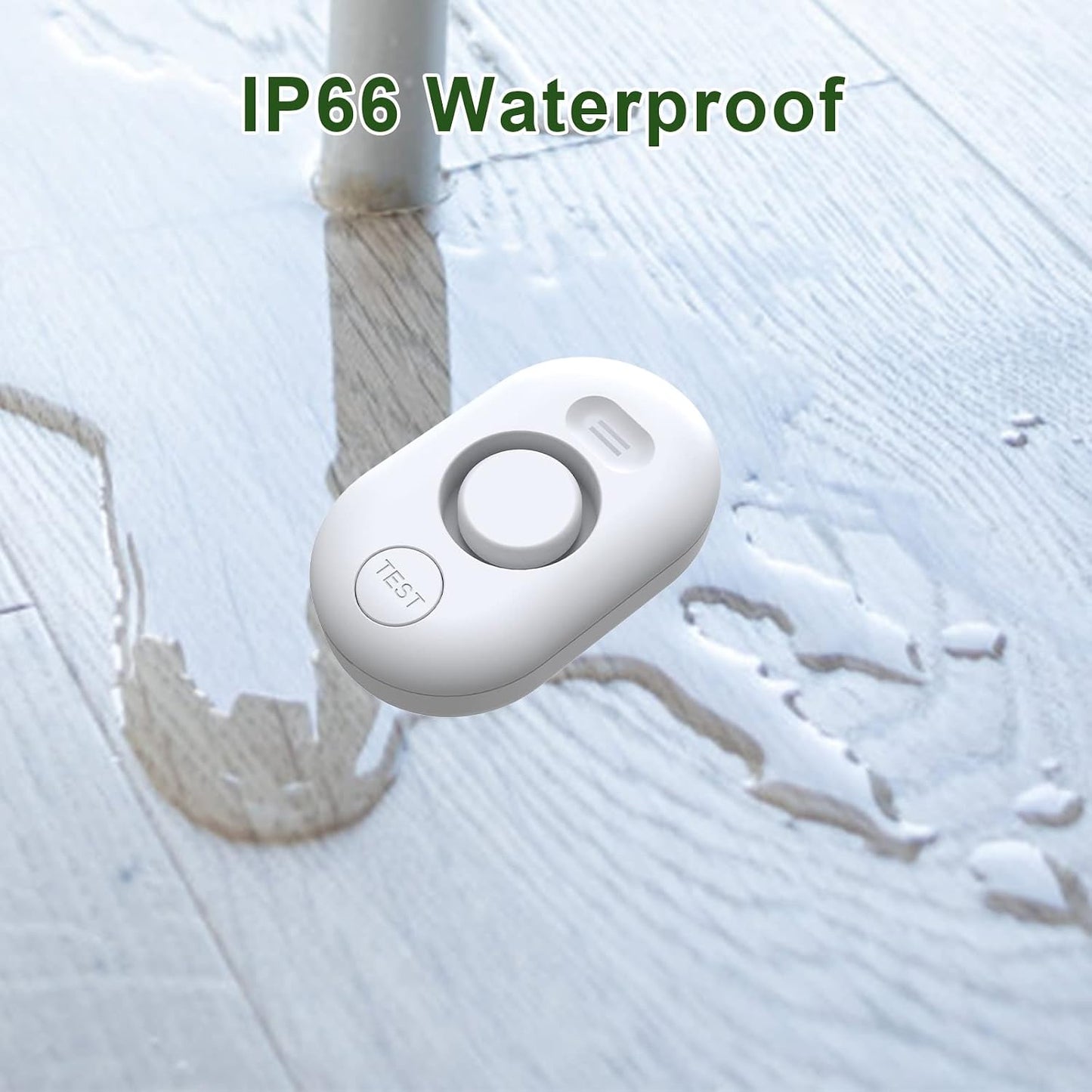 METAK Water Leak Detector Sensor Alarm: Home Water Flooding Monitor Smart Sink Overflow Monitoring Adjustable Wet Moisture Alert Pipe Leakage Drip Detection Warning for Basement Floor (2 Sensor)