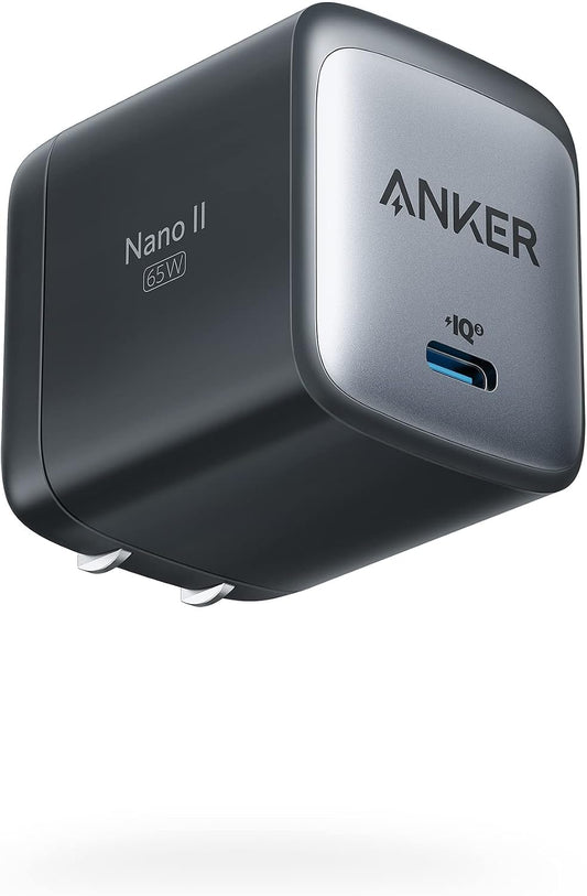 Anker Nano USB C Charger,65W GaN II PPS Fast Compact Foldable Charger for MacBook Pro, Galaxy, Dell, iPhone 17/16, iPad Pro, and More | For iPhone 17/17 Plus/17 Pro Max/16/16 Plus/16 Pro Max/15 Pro Max/iPad Pro, MacBook Pro and More