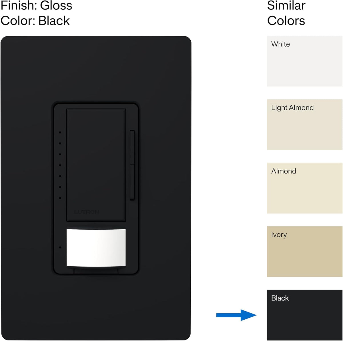 Lutron Motion Sensor and LED Dimmer Switch, Single Pole/3-Way