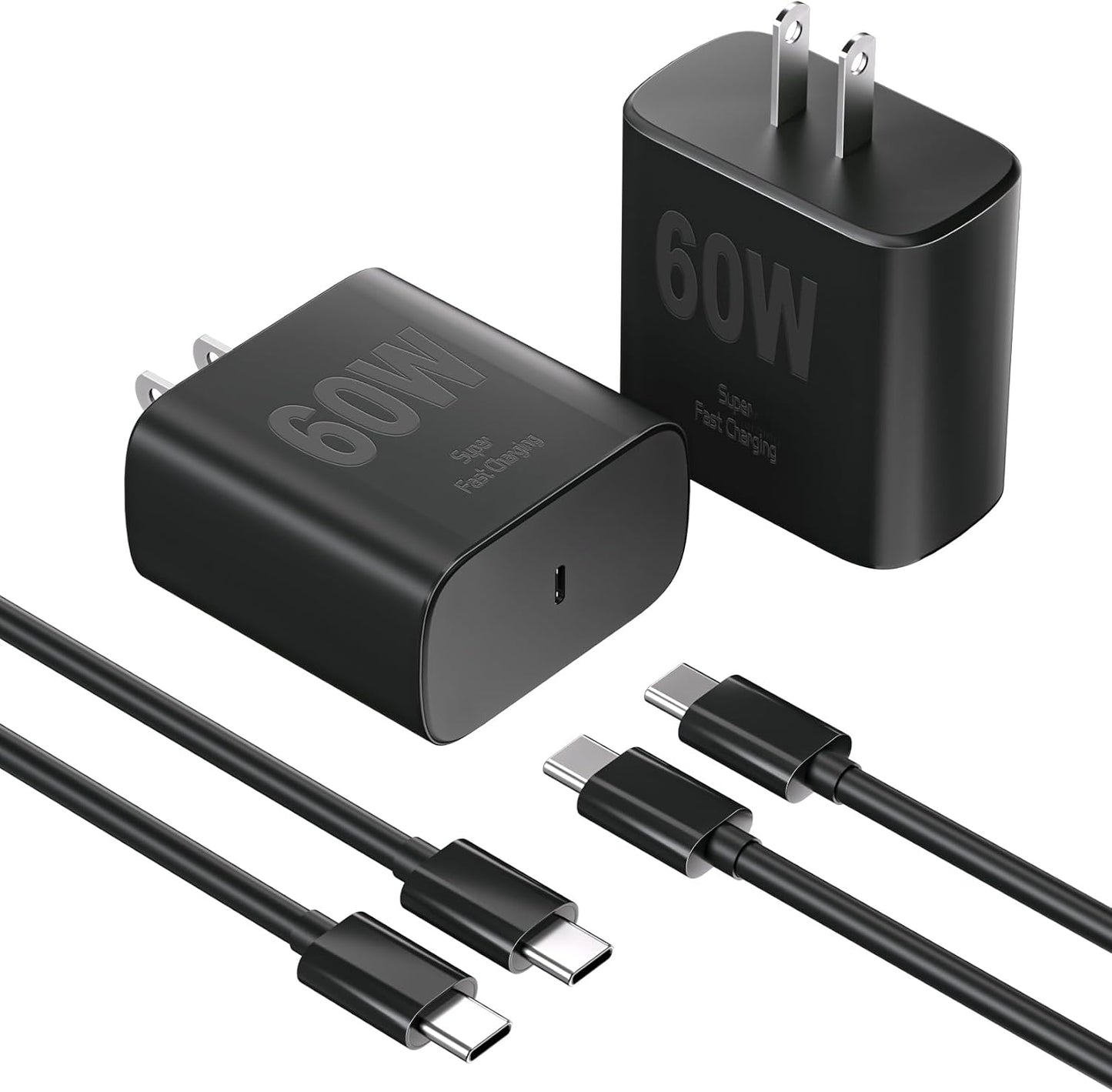 60W Super Fast Charger Samsung Charger Android Phone Chargers,2Pack USB C Charger Fast Charging Block & 10FT USB C Cable Cord for Samsung Galaxy S26 Ultra/S26/S26+/S25 Ultra/S25/S24/S23/S22 Ultra/S20