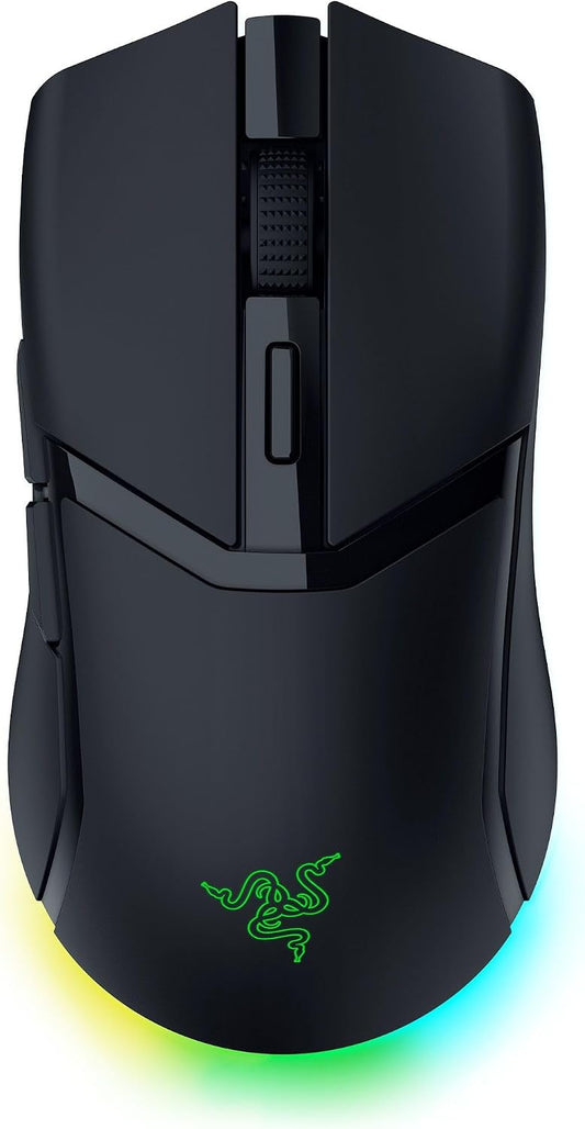 Razer Cobra HyperSpeed Wireless Gaming Mouse, 62g Lightweight, Black | Chroma RGB Lighting, Scroll Wheel, 26K Sensor, Gen-4 Switches (All Optical), 2.4GHz, Bluetooth & USB C