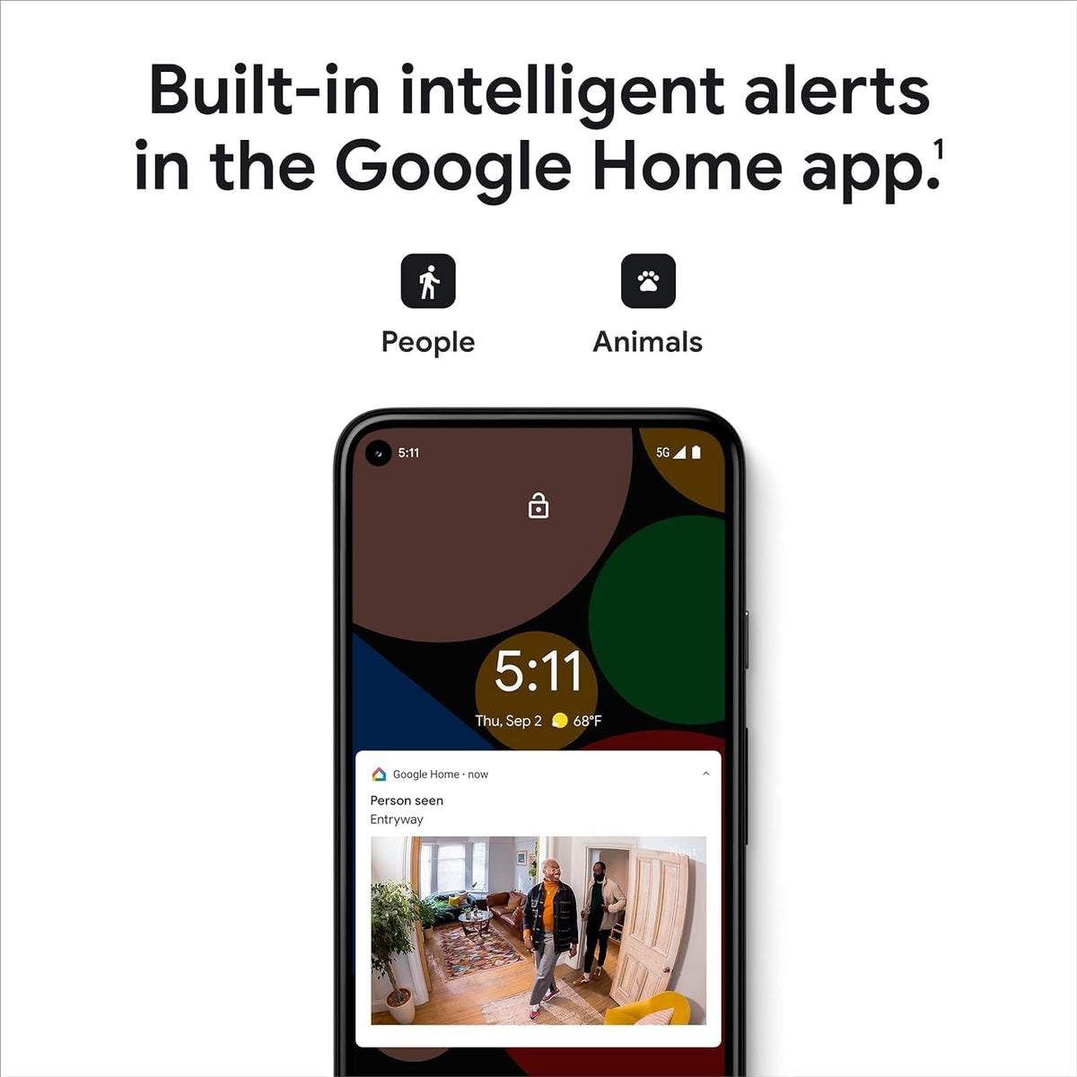 Google Indoor Nest Security Cam 1080p (Wired) - 2nd Generation - Non-Retail Packaging - Snow