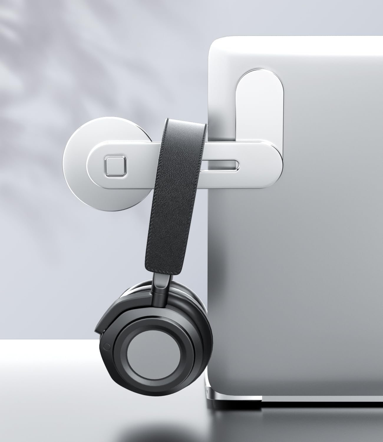 CloudValley Magnetic Laptop Phone Holder for iPhone 17/16/15/14/13 MagSafe | Adjustable Phone Monitor Side Mount, Slim Portable Foldable Computer Expansion Bracket, Silver