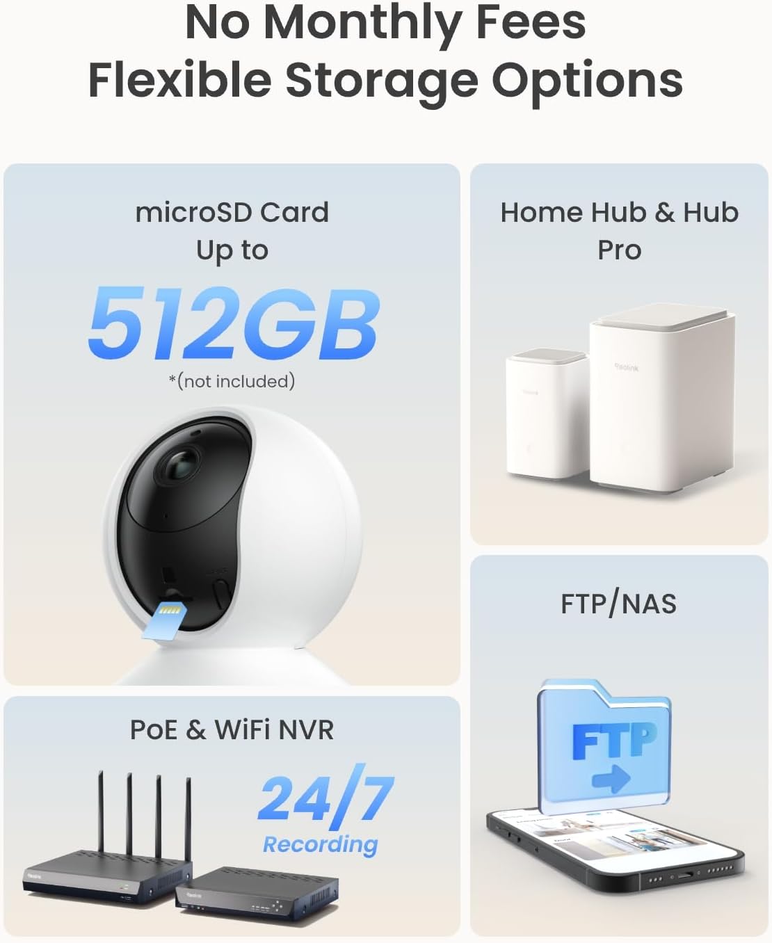 REOLINK E1 Pro 3K Dual-Band Wi-Fi Indoor Camera for Baby & Pet Monitoring | Auto Tracking, 5MP Night Vision Enhanced by F1.6 Aperture, Person/Pet/Baby Crying Detection, 2.4/5GHz Wi-Fi, Two-Way Audio