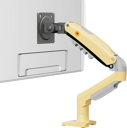 Monitor Mount,Fits 17-30" or Bigger Computer Monitors(Within 19.8lbs), Adjustable Stand with Tilt Rotation Swivel Function, Desk Mount F80 Series (Lava Yellow)