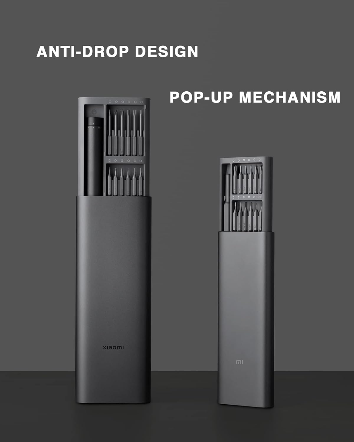 XIAOMI Electric Precision Screwdriver, All-Metal Gearbox, Powerful Magnetic Motor, Rechargeable Lithium Battery, S2 Steel Screwdriving Bits, Type-C Charging, Aluminium Alloy Case, Grey