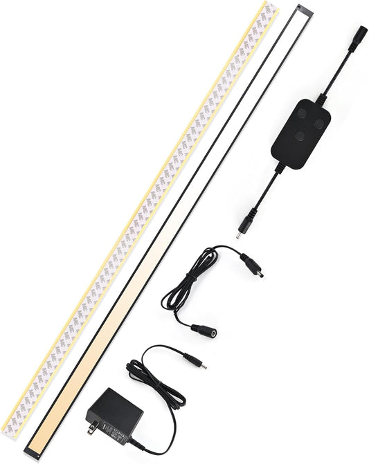 1pack 40inch Dimmable LED Kitchen Light Kit, 2700-6000K Smart Closet Cabinet Lighting Fixture APP Control, Work with Alexa, Google Assistant, for Under Counter, Garage, Pantry (Black)
