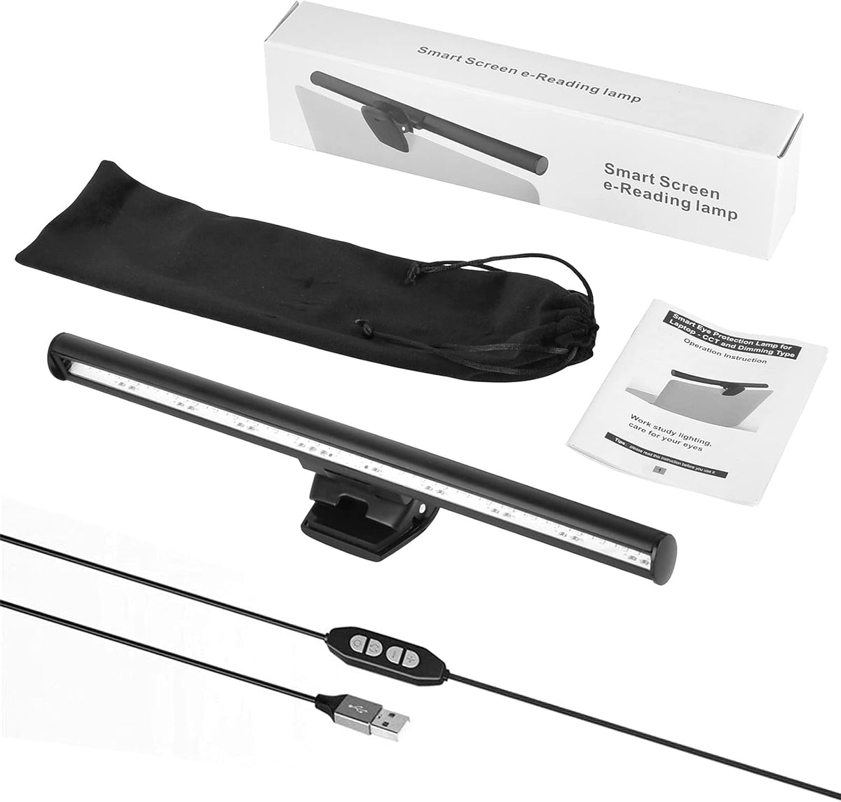 Wodgreat Laptop Monitor Lamp, Eye Care LED Screen Light Bar No Screen Glare