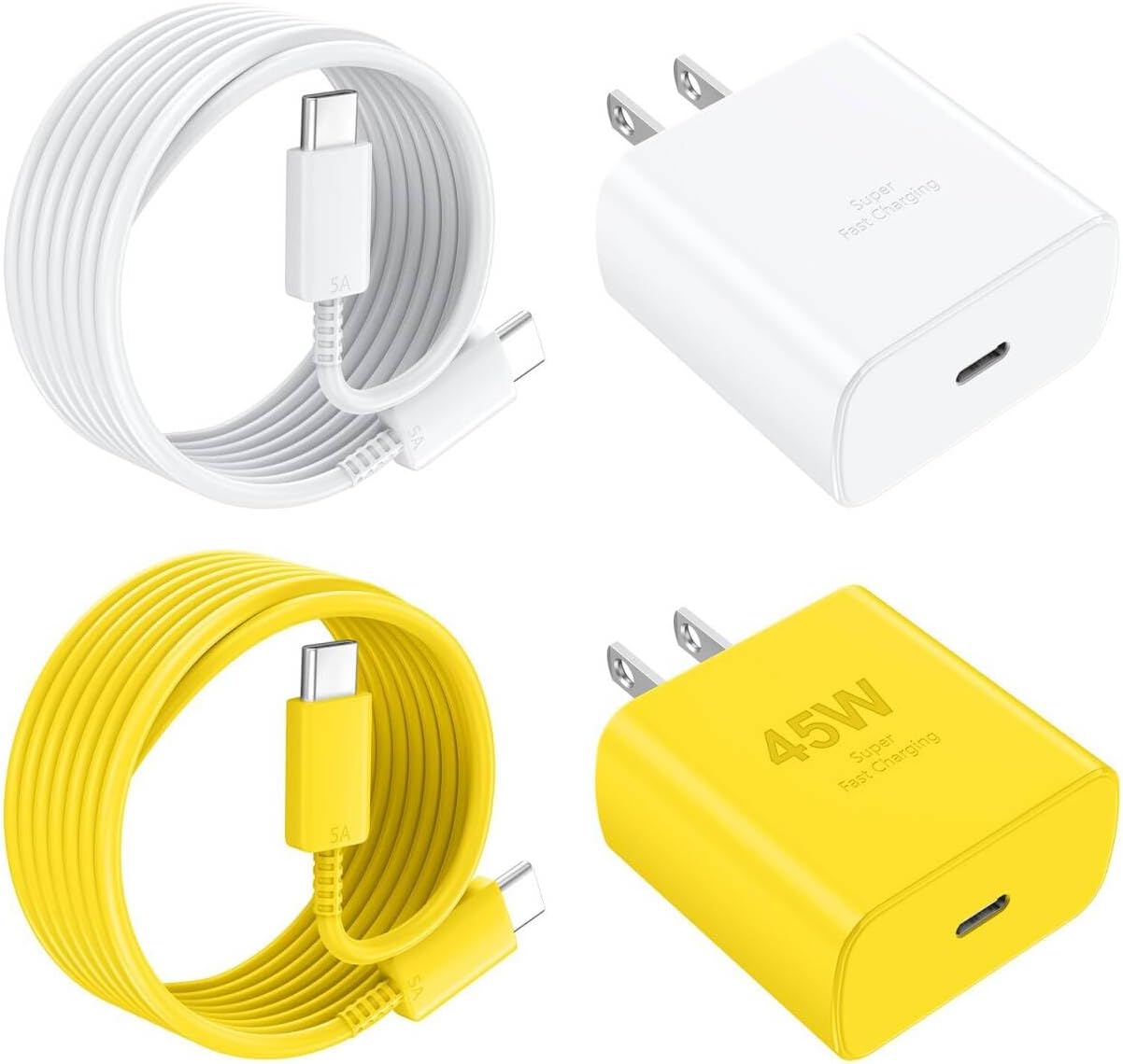 Fast Charger USB C Charger iPhone Type C Charger,10 FT USB C to USB C Cable Fast Charging Cord 45W Phone Chargers iPhone USBC Charger Block for iPhone 17 Air/17 Pro/17 Pro Max/16 15 Pro Max/iPad Pro