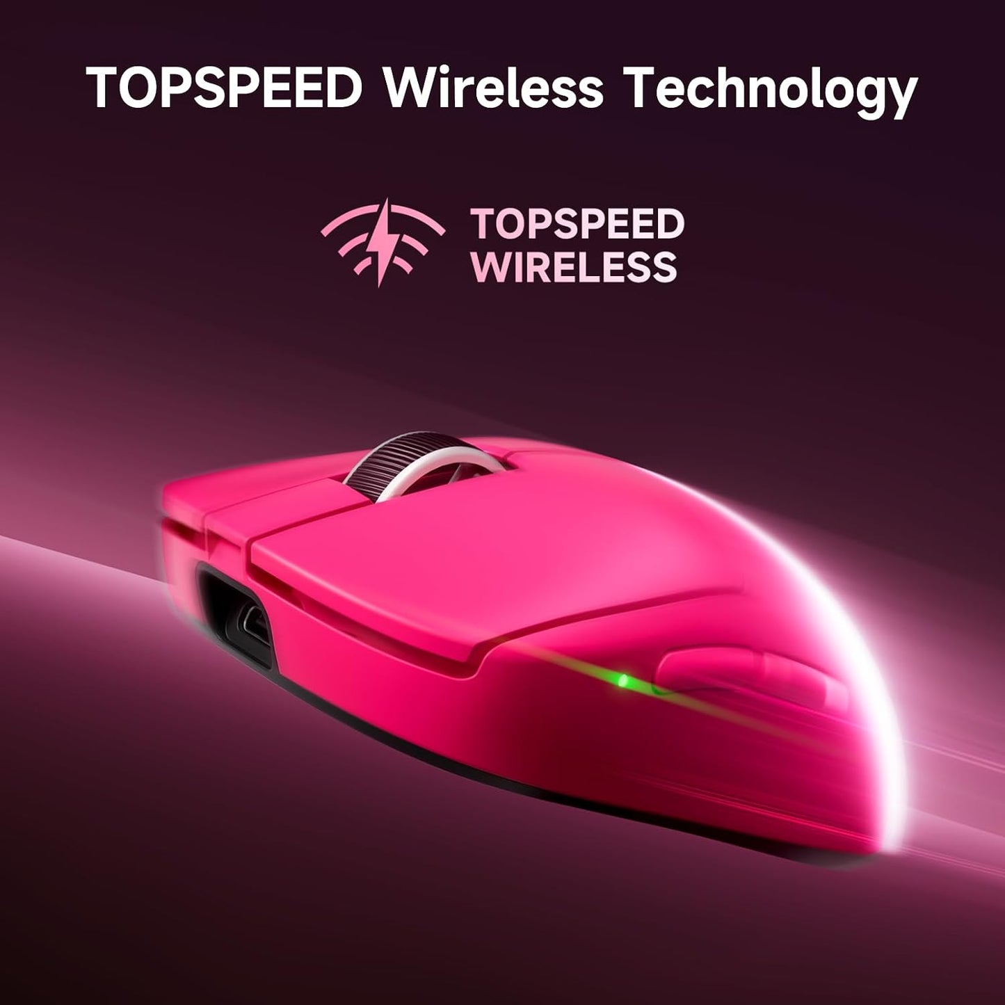 MCHOSE A7 V2 Pro Wireless Gaming Mouse Esports 59g, PAW3395, 26K DPI, TOPSPEED Wired 8K/Wireless 1K Polling, 130 Hour Battery Life PC/Mac White