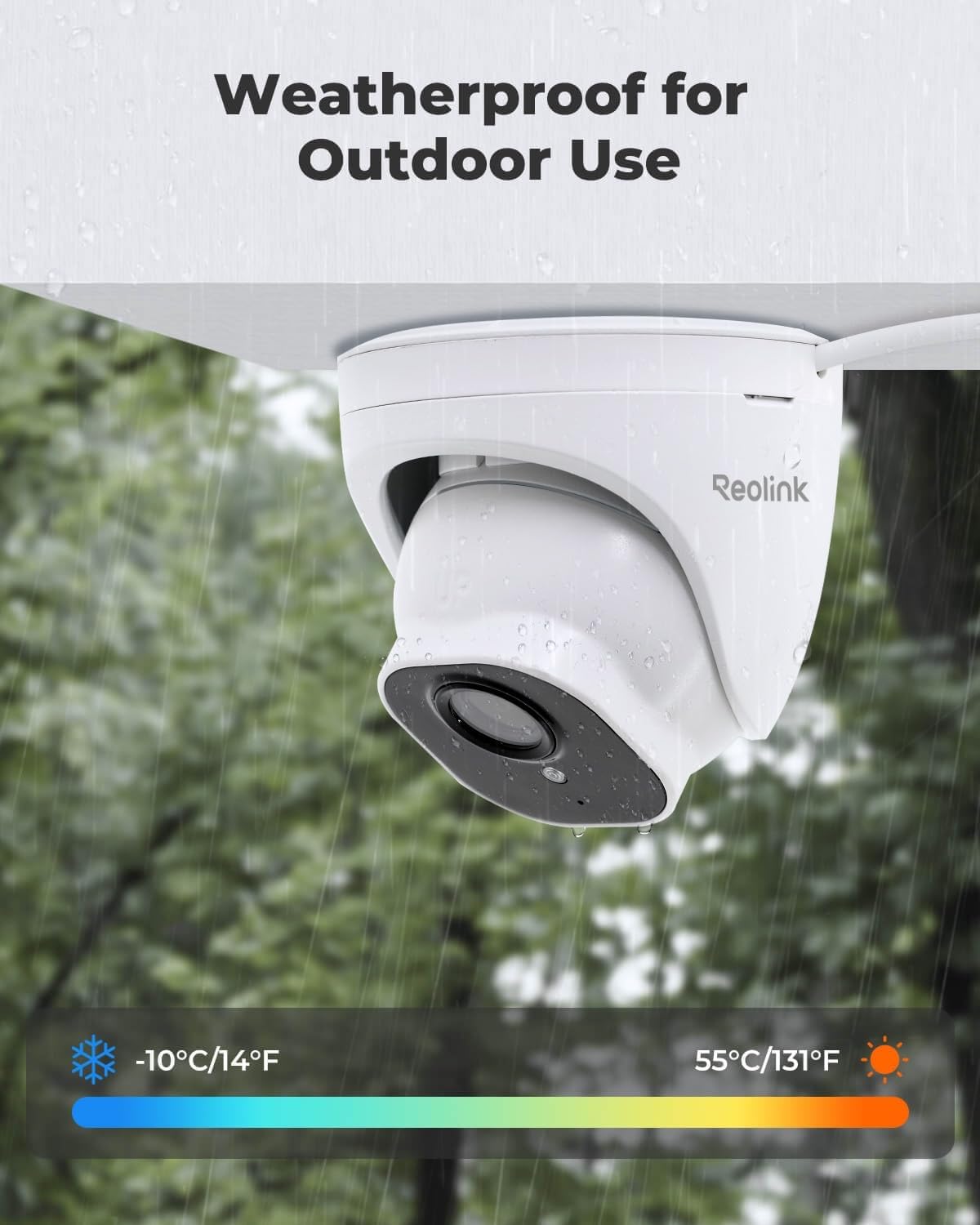 REOLINK RLC-520A 5MP PoE Security Camera, Outdoor Dome with IR Night Vision | Smart Human/Vehicle/Animal Detection,100ft HD IR Night Vision, Work with Smart Home, Up to 512GB microSD Card, Time-Lapse