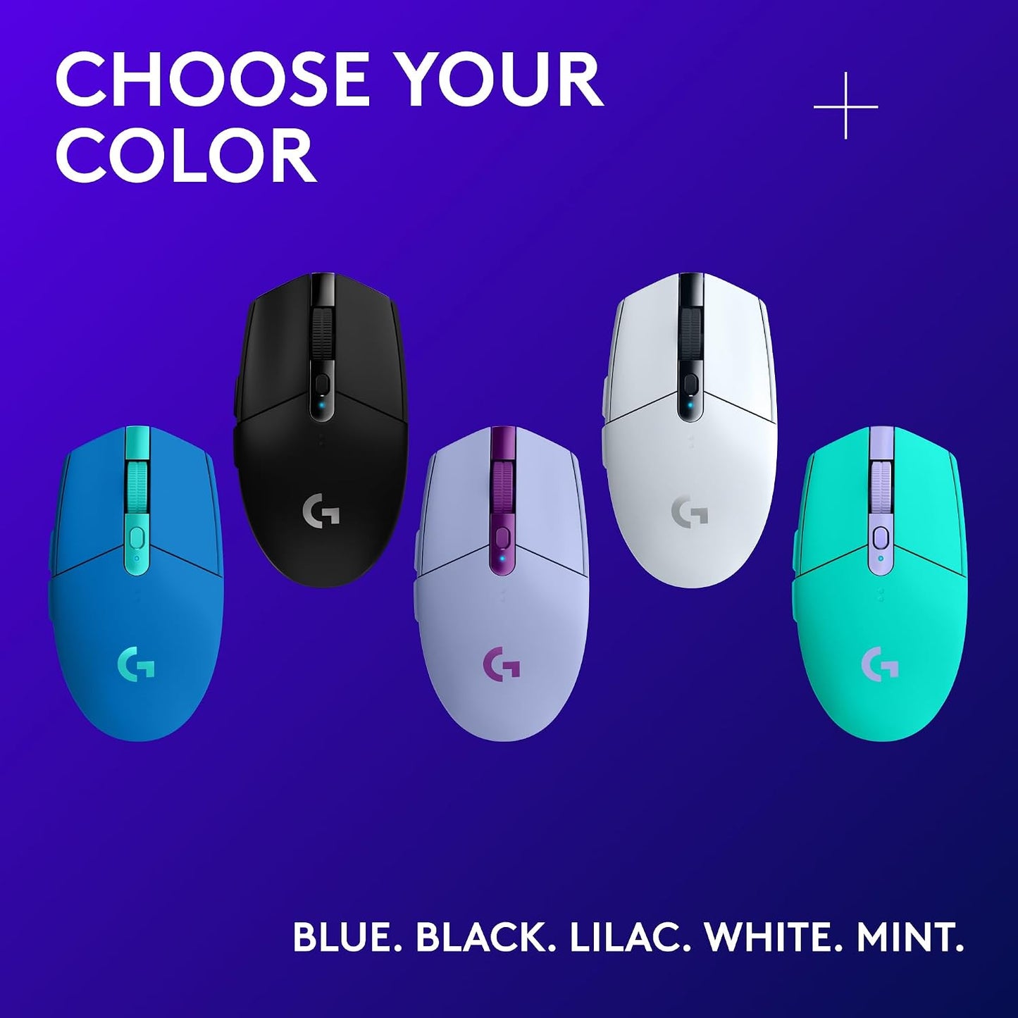 Logitech G305 Lightspeed Wireless Gaming Mouse - Black | Hero Sensor 12, Lightspeed 1ms Wireless, Up to 250h on 1xaa, 6 Programmable Buttons, 99g with Battery