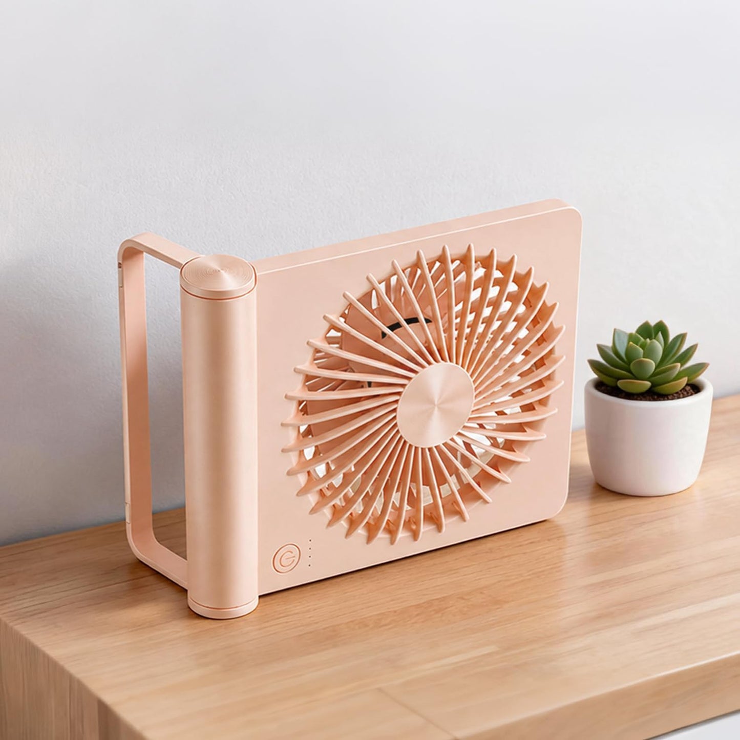 Desk Fan, Rechargeable Battery Operated, 3 Speeds Ultra Quiet Strong Wind | USB-C powered,180° tilt folding.25dB quiet.2000mAh battery:12/8.5/4.5hrs.Portable,personal fan for desk,office,home,bedroom.