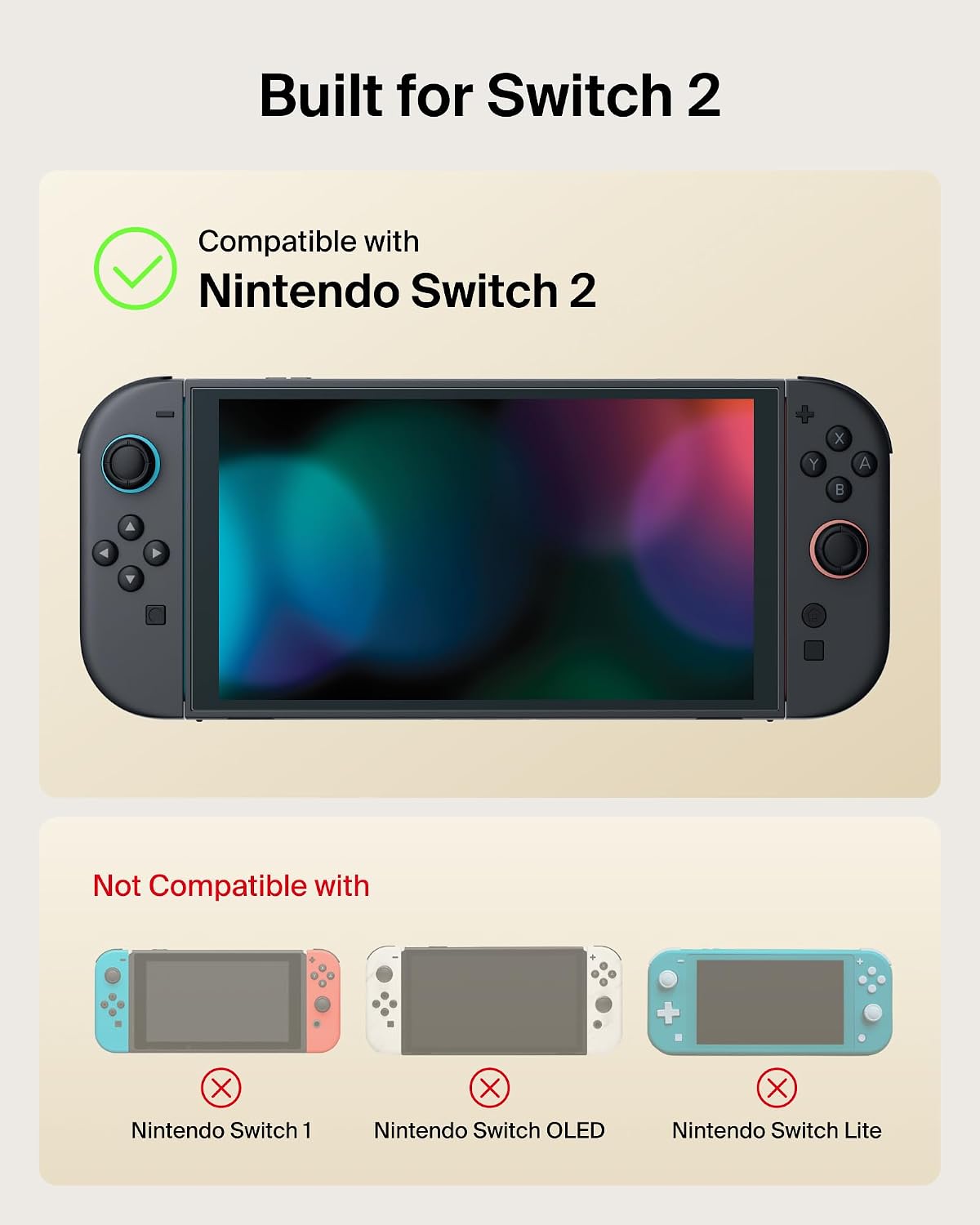 Belkin Nintendo Switch 2 Grip Charging Case with 10000mAh Power Bank 30W | Magnetically Attachable Custom 10000mAh Power Bank with Ergonomic Nonslip Grip, Quick Release, Dockable, Built-in Kickstand