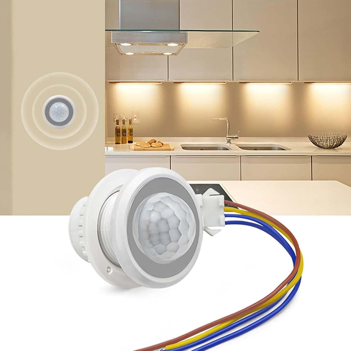 6-Pack Motion Sensor Light Switch 85-265V 40W, PIR Wall/Ceiling Mount