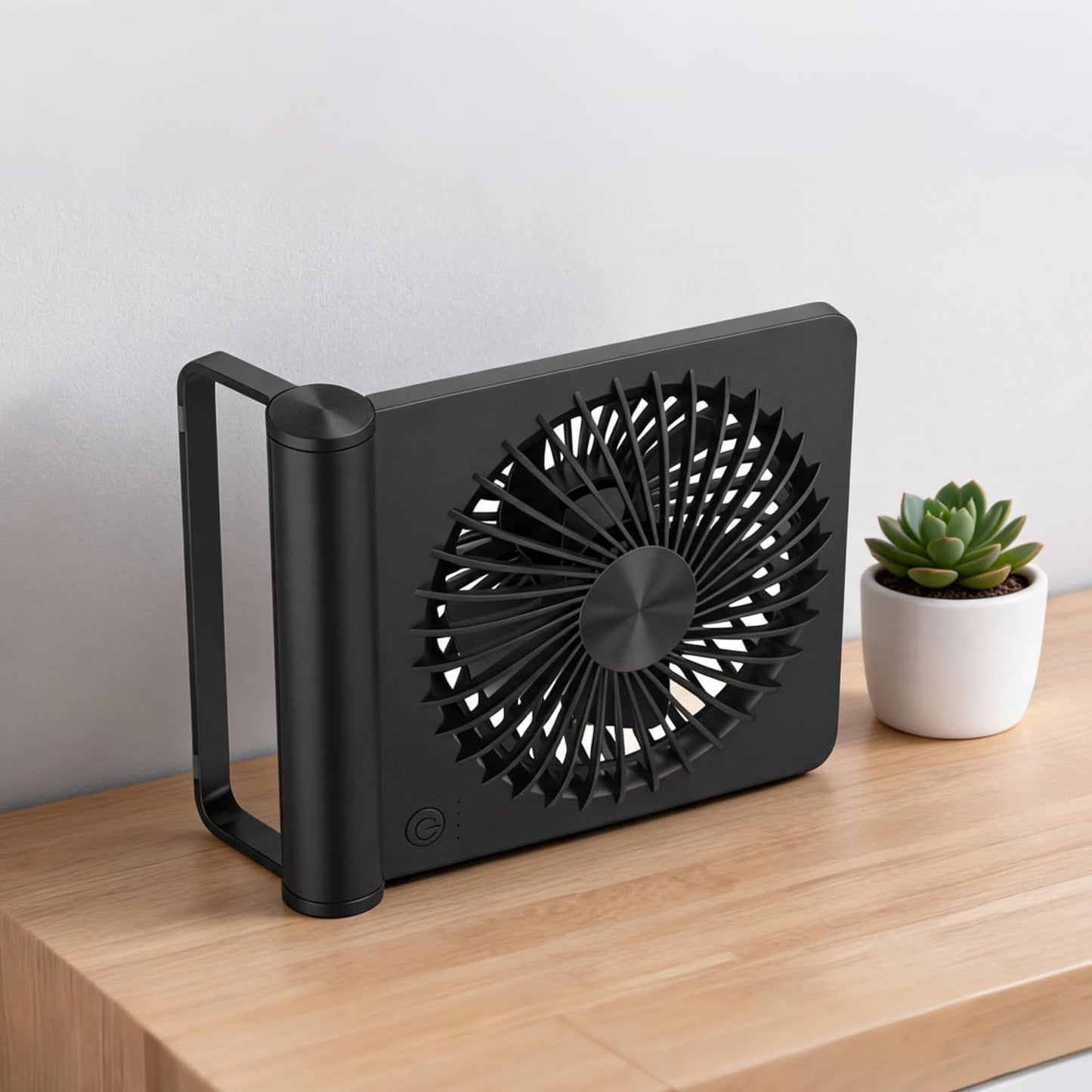 Desk Fan, Rechargeable Battery Operated, 3 Speeds Ultra Quiet Strong Wind | USB-C powered,180° tilt folding.25dB quiet.2000mAh battery:12/8.5/4.5hrs.Portable,personal fan for desk,office,home,bedroom.