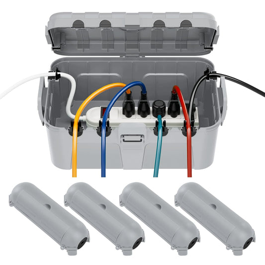 [5 Piece] RESTMO Outdoor Electrical Box Set（1 x Extra Large + 4 x Small）