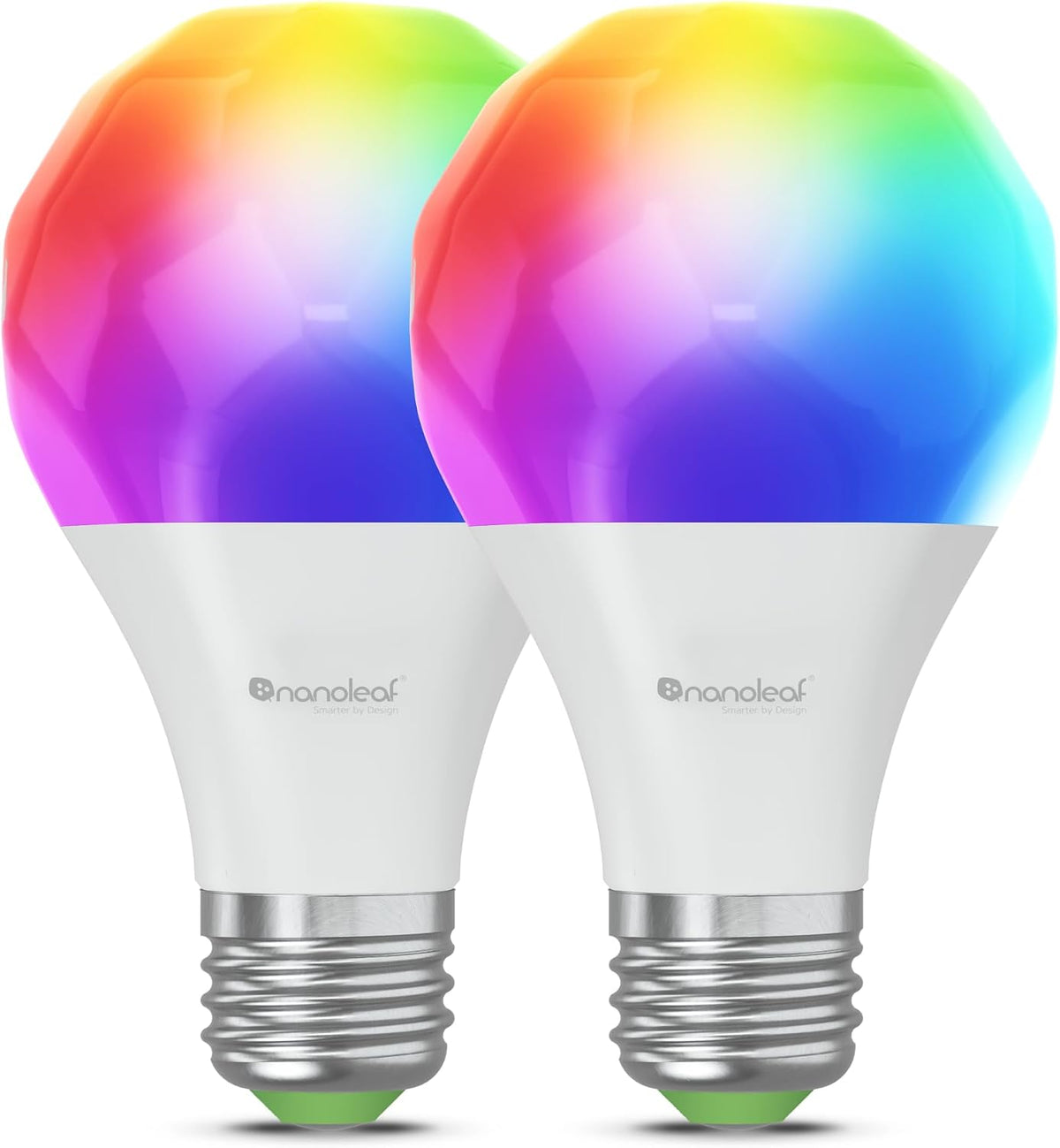 Nanoleaf Essentials Smart Light Bulbs, Matter LED Bulbs A19 E26 60W 2PK