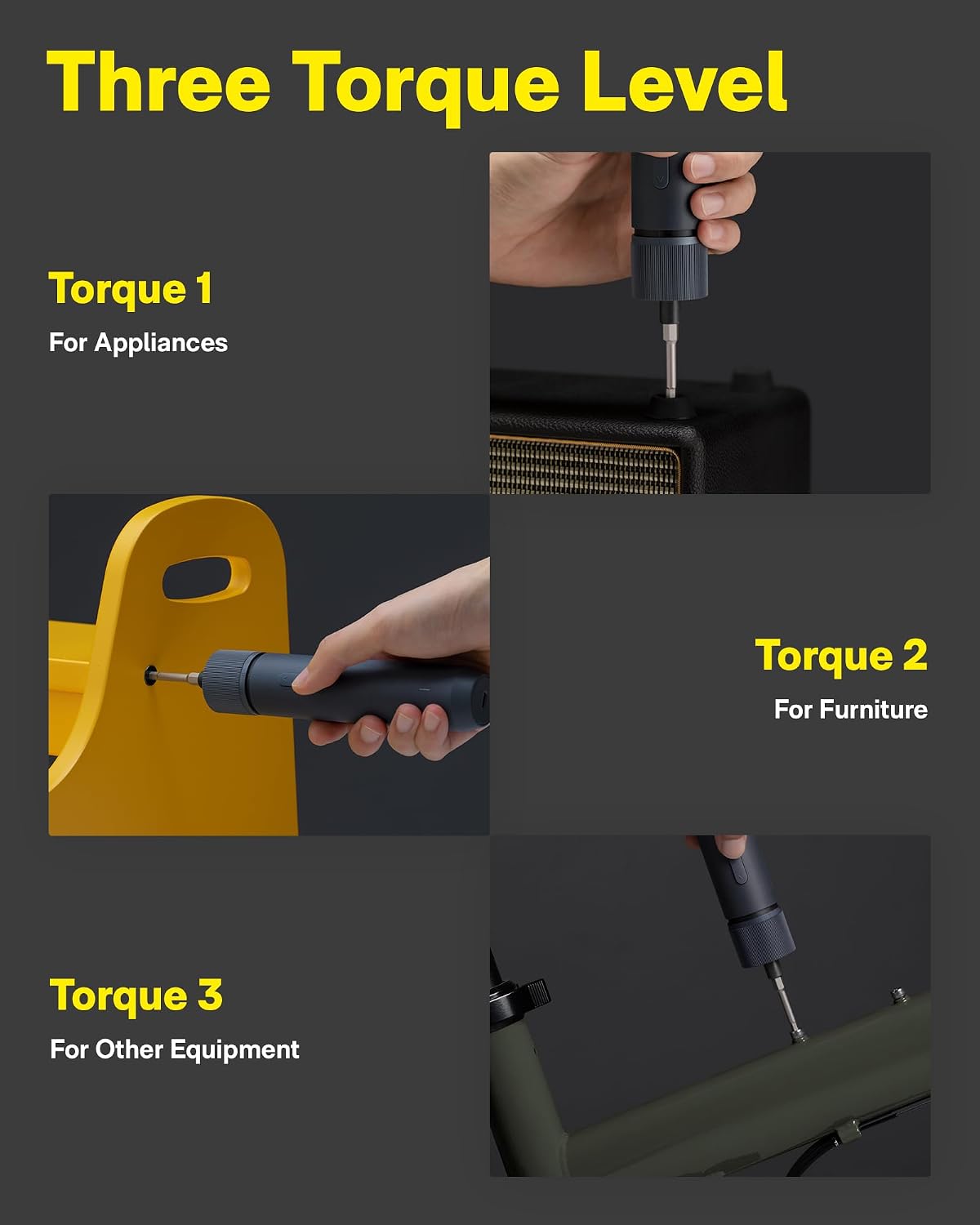 HOTO 25-Piece Upgraded Electric Screwdriver Kit, Cordless Screwdriver | 1/4'' Hex, Magnetic Lid, 1500mAh Rechargeable, LED Light, Ideal for Furniture Assembly, Home Repair, and Garage Projects