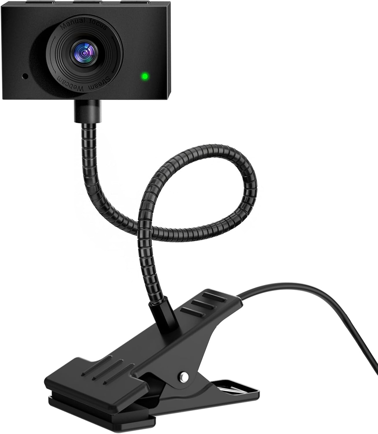 Webcam with Stand, 2K Webcam for PC with Microphone, HD Laptop Web Camera | Wide Angle Webcam With FOV 95°, USB Plug & Play, Manual Focus, Zoom Computer Webcam for Online Teaching, Video Calls