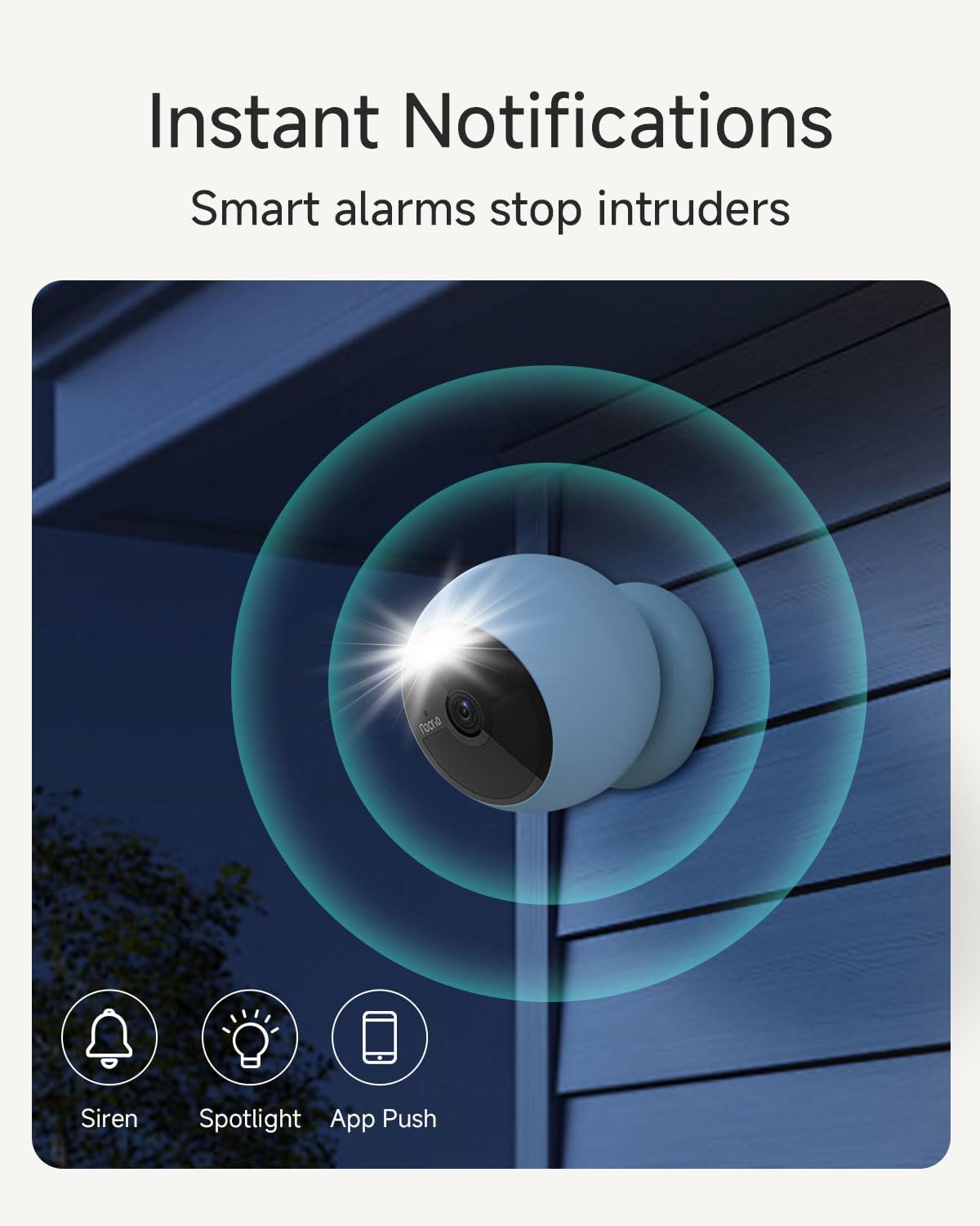 Noorio Magnetic Wireless Security Camera Outdoor, Built-in 32GB Storage