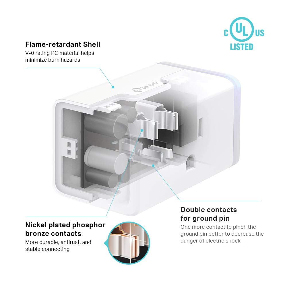 Kasa Smart Plug HS103P3, Wi-Fi Outlet Works with Alexa, 3-Pack