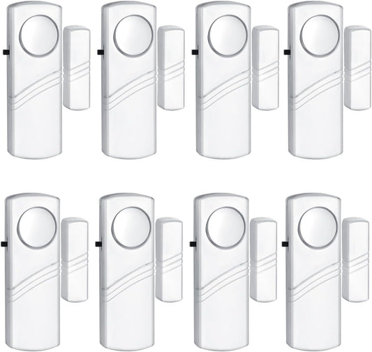 Security Door Window Alarm, 90DB Wireless Sensor Door Window Burglar Alarm | Door Alarms for Kids Safety, Easy Installation Doorbell Alarms for Office House Window Pool