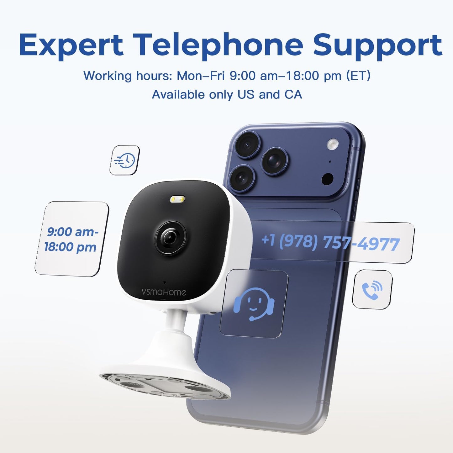2.5K Indoor Cameras for Home Security Outdoor, Indoor Security Camera, 2.4g/5g Inside Cameras for House/Elder/Dog/Pet/Baby, Plug and Play, Support Card/Cloud (Not Included), 9.84ft Wire, 2PCS