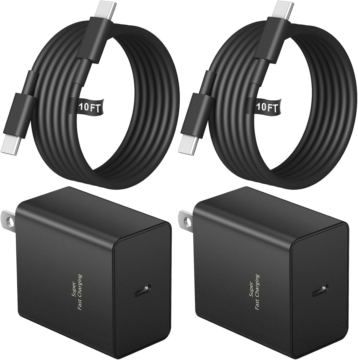 USB C Charger Type C Charger Fast Charging Long 10FT 45W Samsung Charger | for iPhone Air/17/17 Plus/17 Pro/17 Pro Max/16/16 Plus/16 Pro/16 Pro Max/15 Pro Max/iPad Pros/Samsung Galaxy S26/S25,Android