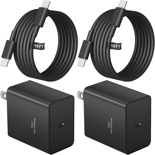 USB C Charger Type C Charger Fast Charging Long 10FT 45W Samsung Charger | for iPhone Air/17/17 Plus/17 Pro/17 Pro Max/16/16 Plus/16 Pro/16 Pro Max/15 Pro Max/iPad Pros/Samsung Galaxy S26/S25,Android