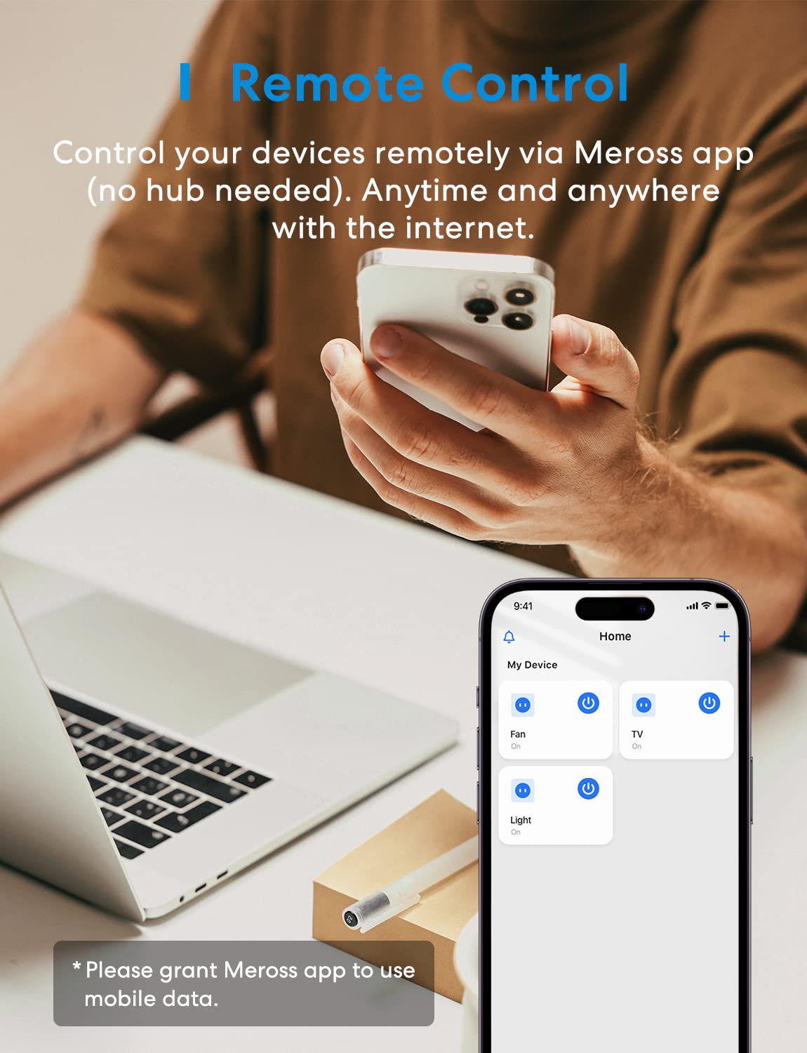 meross Smart Plug Mini Support Apple HomeKit, Siri, Alexa, App Control, Timer, 15A & Reliable Wi-Fi, No Hub Needed, 2.4G WiFi Only, 2 Pack
