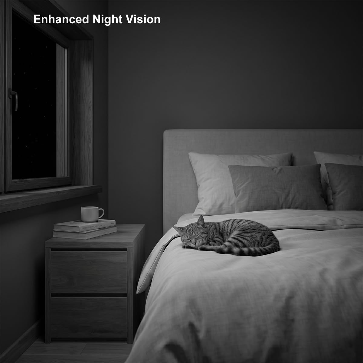 Clock Camera – Nanny Cam with 1080P HD Video, AI Motion Detection, Night Vision, Dual-Band 2.4/5GHz WiFi, Bluetooth Setup, Local & Cloud Storage, Indoor Security Camera for Home & Office