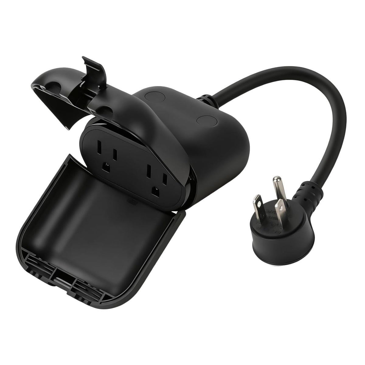 EP Outdoor Smart Plug, WiFi Plug with 2 Individually Sockets, Black