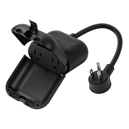 EP Outdoor Smart Plug, WiFi Plug with 2 Individually Sockets, Black