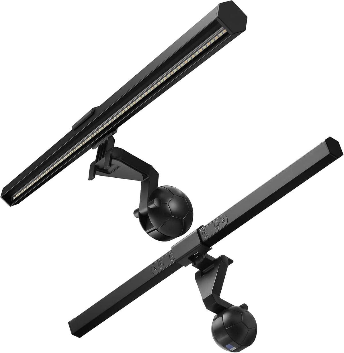 USB LED Lamp for Computer Monitor - Adjustable Brightness & Color Temperature, USB Powered, Matte Graffiti Finish, 40 cm, 5W, Eye-Care, Easy Installation, Perfect for Reading, Laptop, and Study