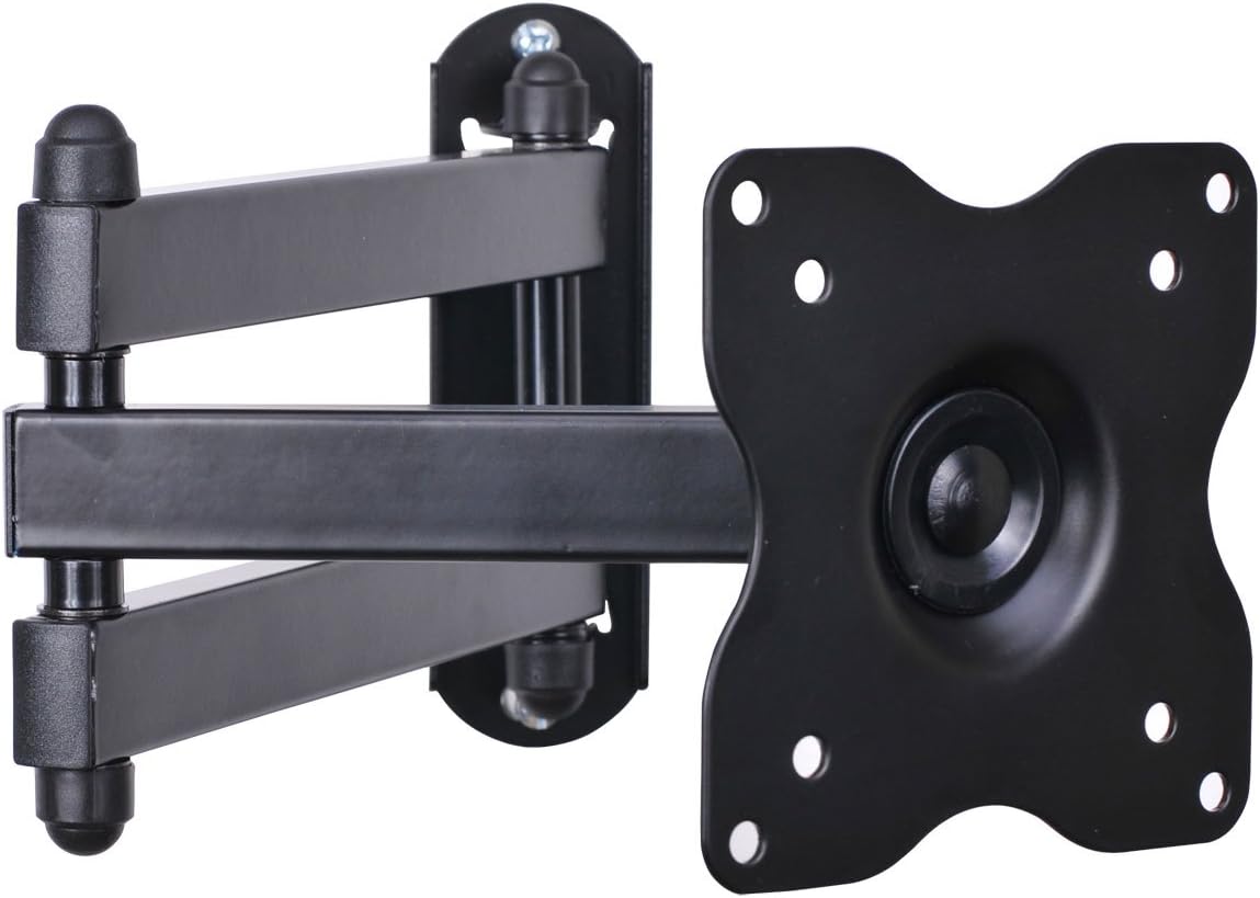 VideoSecu ML12B TV LCD Monitor Wall Mount Full Motion 15 inch Extension Arm Articulating Tilt Swivel for Most 19"-31" LED TV Flat Panel Screen with VESA 100x100, 75x75 1KX