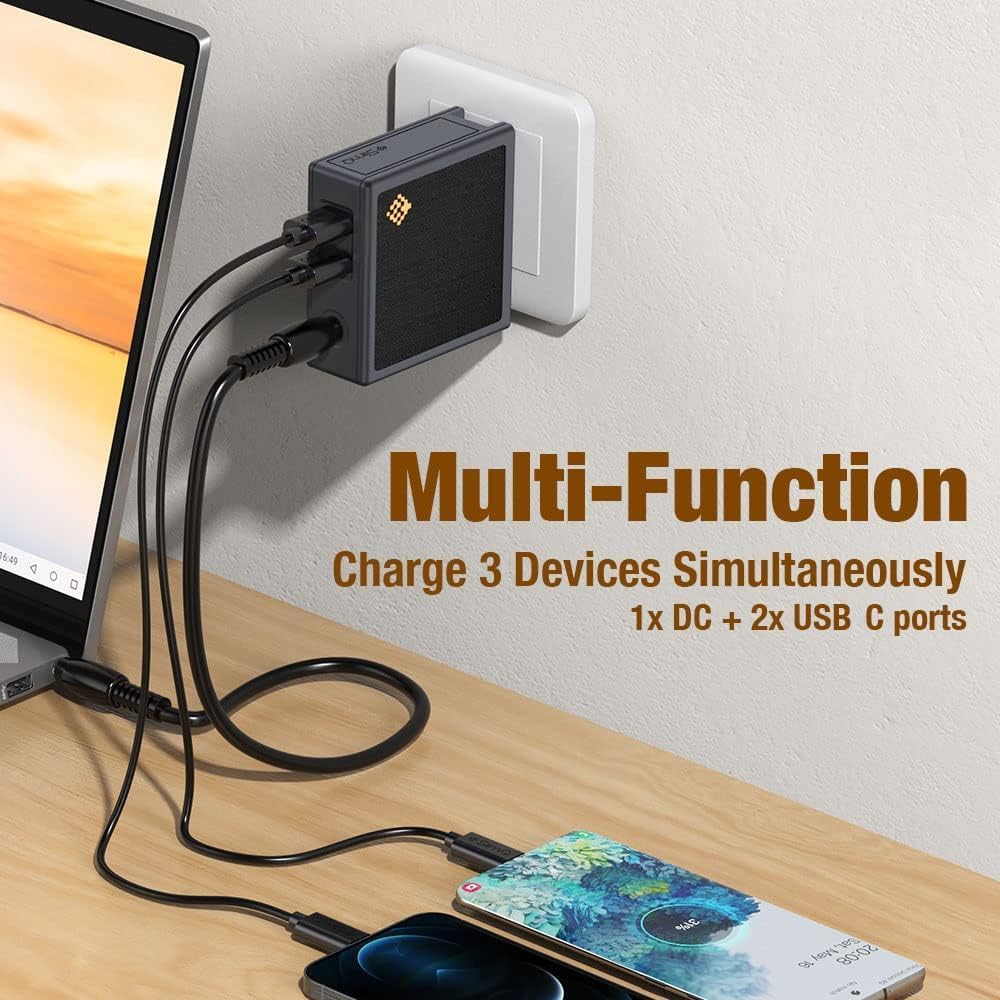 SlimQ 150W Gaming Laptop Charger, 3-Port, Global Use, with Extension Cable