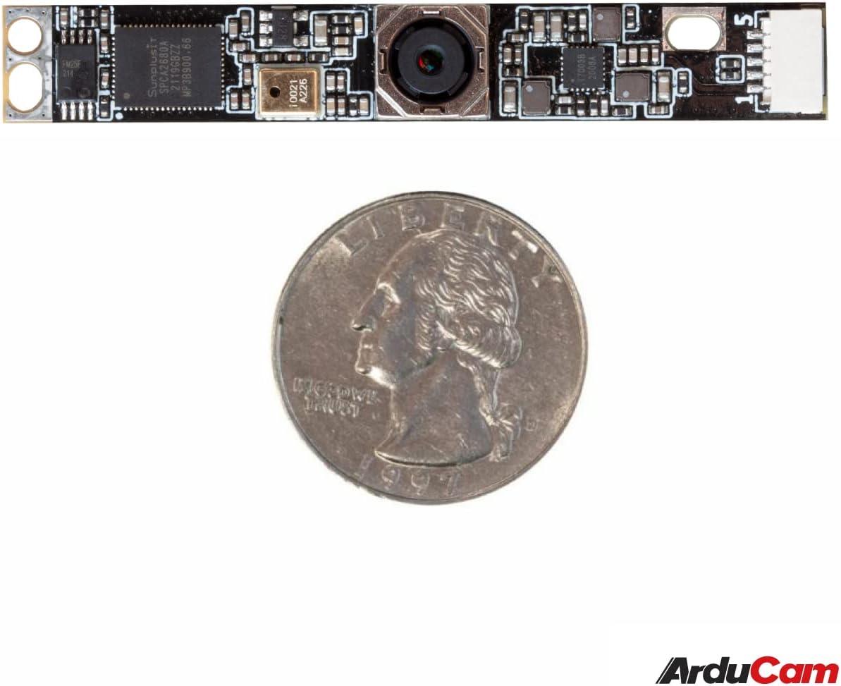 Arducam 8MP Autofocus USB Camera, IMX179 Lightburn Camera with Microphone, Ultra HD Embedded Webcam for PC and Raspberry Pi, Compatible with Linux, Windows, and Mac OS