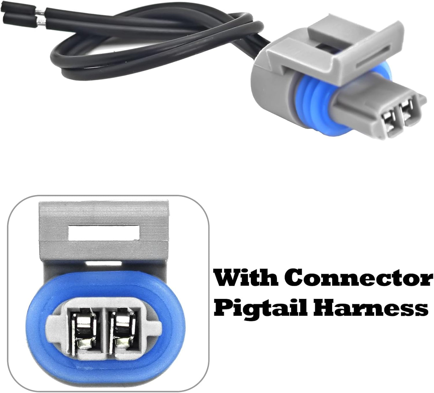 Air Temperature Sensor 25036751 with Connector Pigtail Harness - Air Temperature Sensor IAT/MAT/ACT Kit for GM 25036751 25037225 25037334