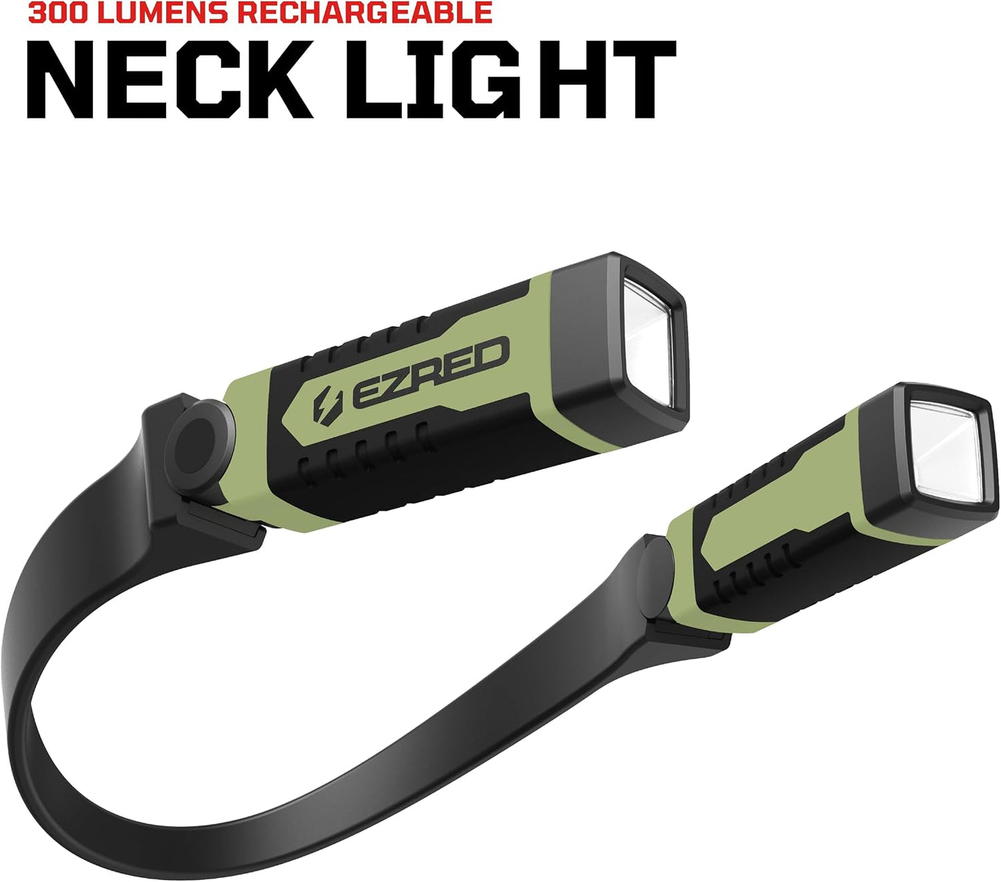 EZRED ANYWEAR Rechargeable Neck Light for Hands-Free Lighting, soft green
