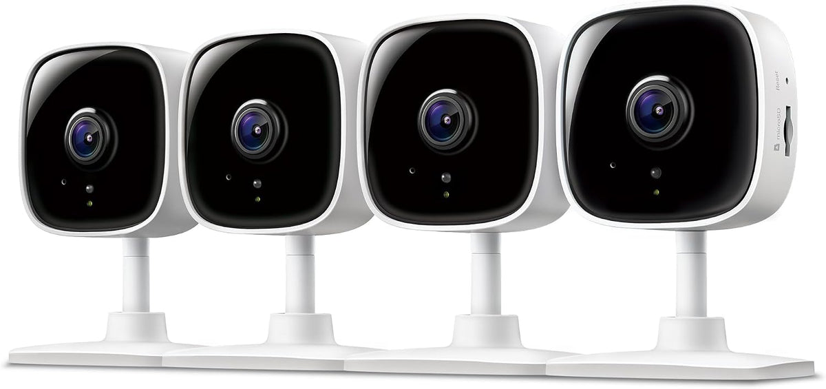 Tapo 1080P Indoor Security Camera, Baby Monitor, Dog Camera, C100(4-Pack)