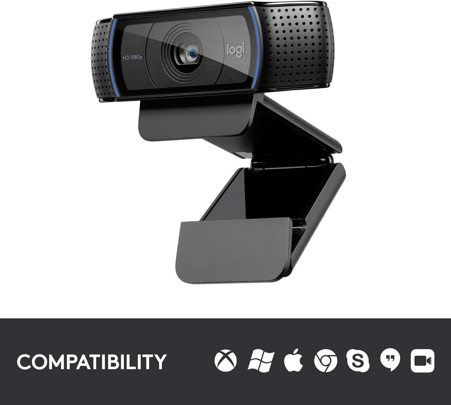 Logitech C920 Hd Pro Webcam (Black) Black