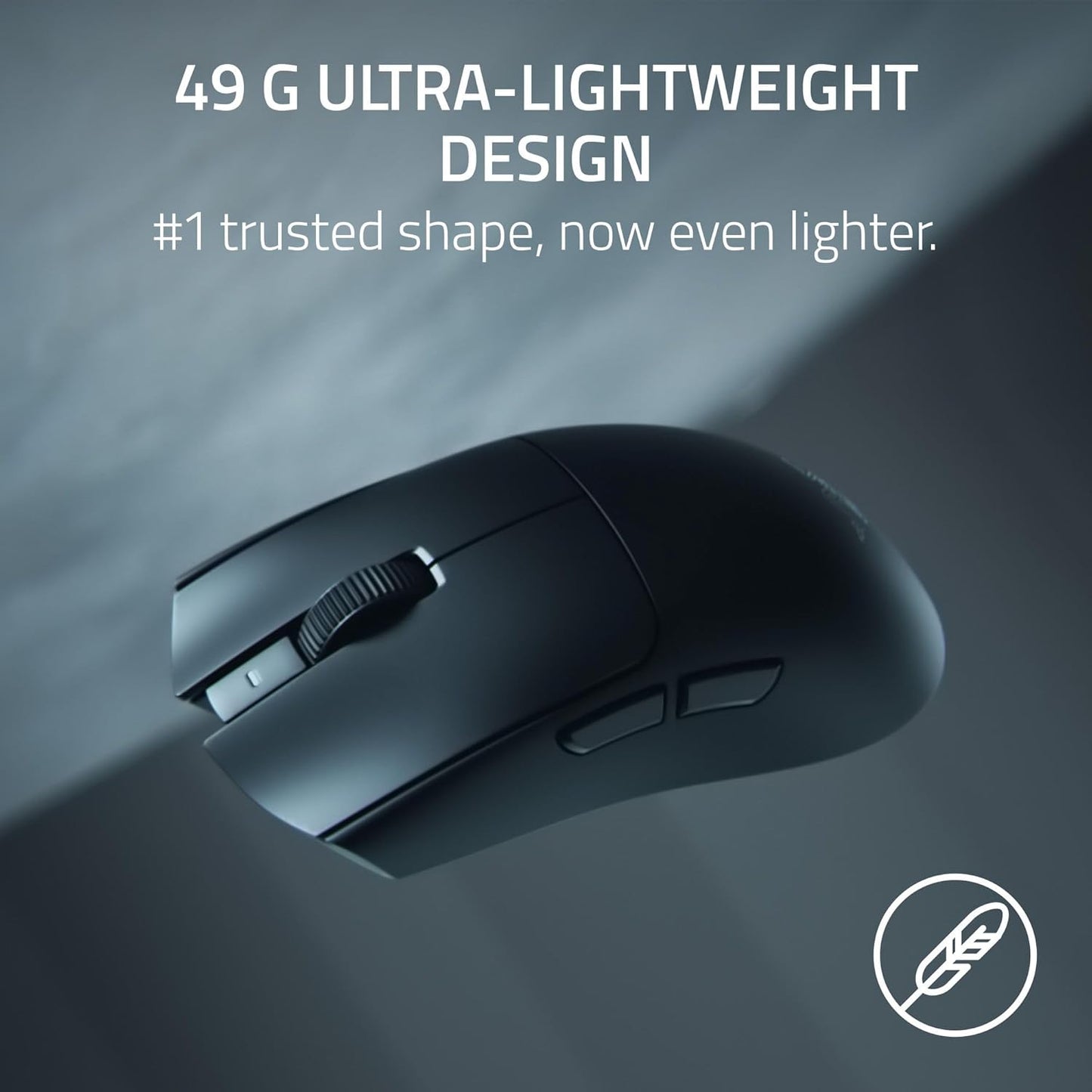 Razer Viper V4 Pro Wireless Esports Gaming Mouse, 49g,180Hr Battery, Black | Ultra Lightweight, 50K DPI Optical Sensor, 8K Polling, Gen-4 Optical Switches, Scroll Wheel, USB-C Charging, for PC & Mac