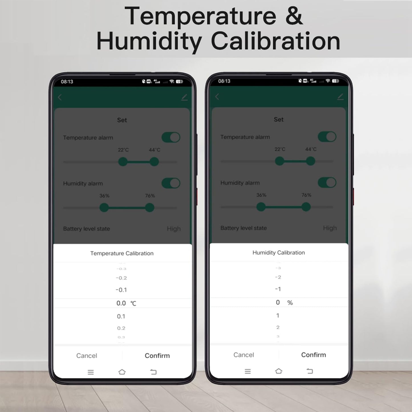 WiFi Thermometer Hygrometer: Smart Temperature Humidity Sensor with App Notification Alert, Data Storage Export, Calibrated Indoor Temperature Monitor, for Room Greenhouse Wine Cellar (1-Pack White)
