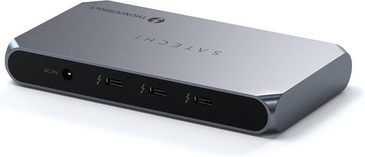 Satechi Thunderbolt 4 Slim Hub Pro, Docking Station, 100W USB-C Charging | Single 8K or dual 4K display, 4 Thunderbolt ports, USB 3.2 Gen2, for Mac, Windows, MacBook Air/Pro, Dell, Surface, Lenovo