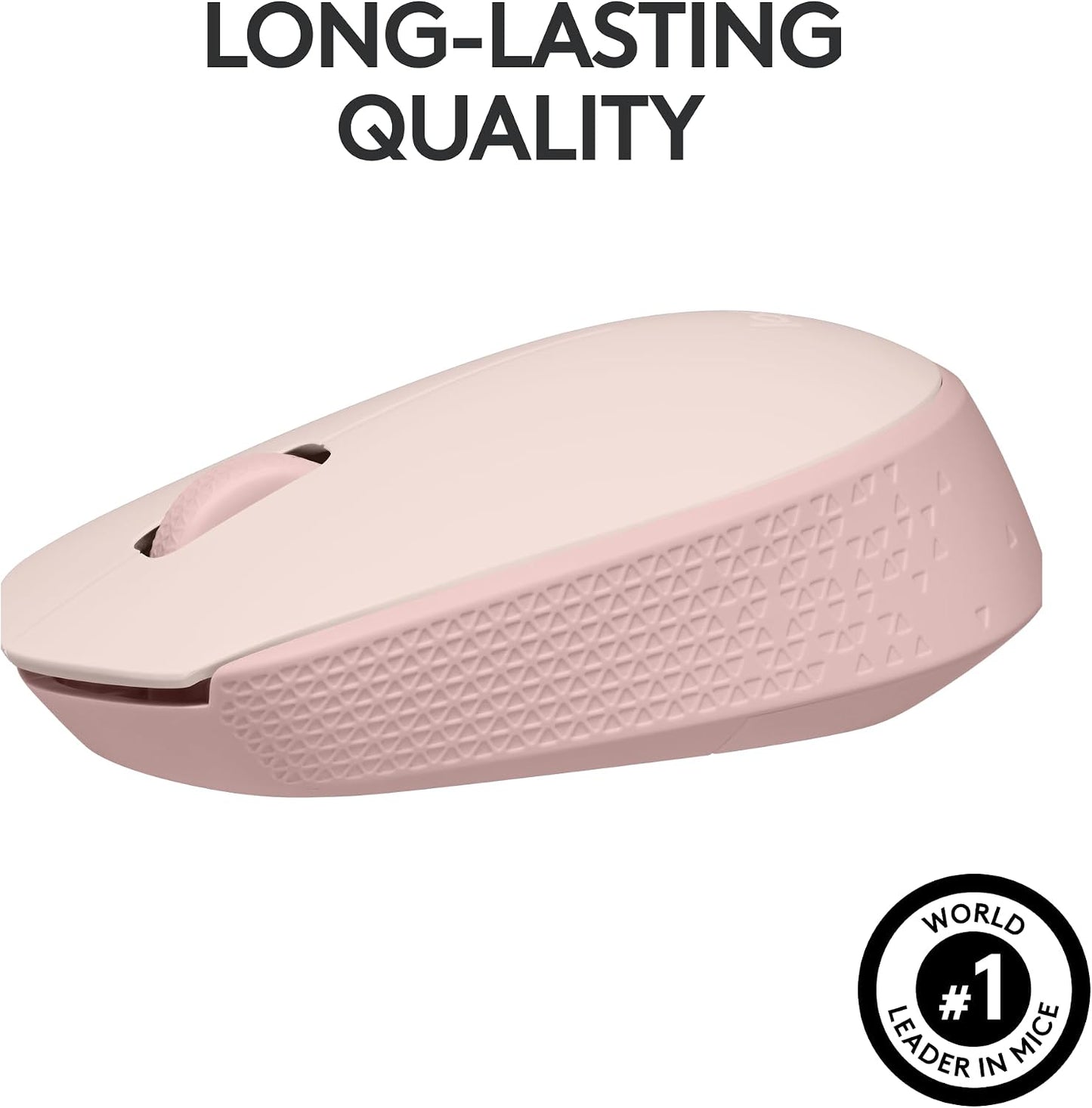 Logitech M170 Compact Ambidextrous 2.4 GHz Wireless Mouse - Rose | Ambidextrous mouse with 2.4 GHz USB-A Nano Receiver, Optical Tracking, 12-Months Battery Life, PC, Mac, Laptop compatible