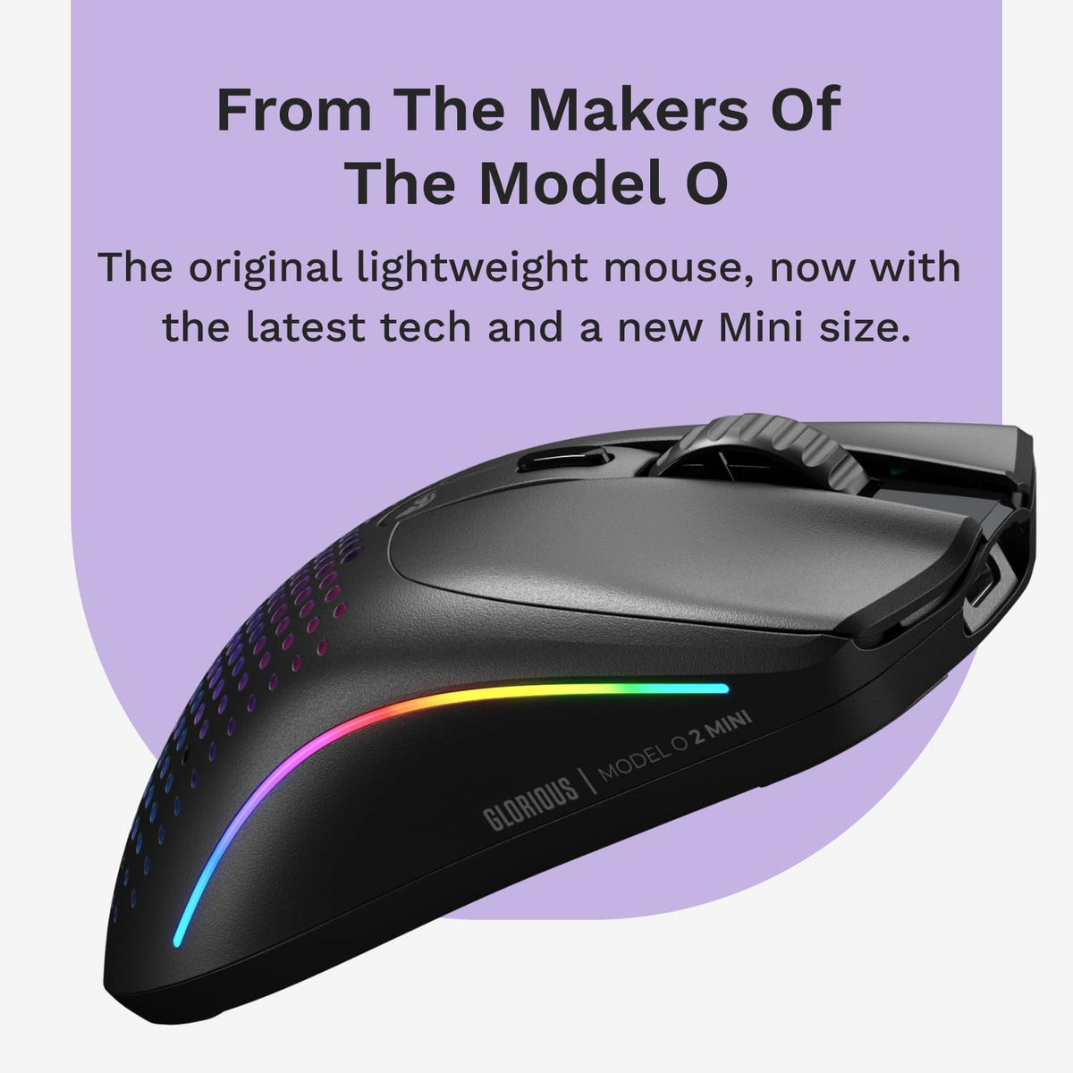 GLORIOUS Model O 2 Mini Wireless Gaming Mouse (Black)