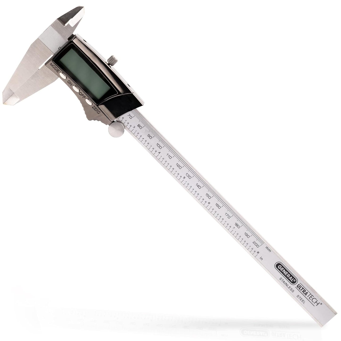 General Tools Digital Caliper #147-6" Precision Measuring Tool - Stainless Steel Ruler