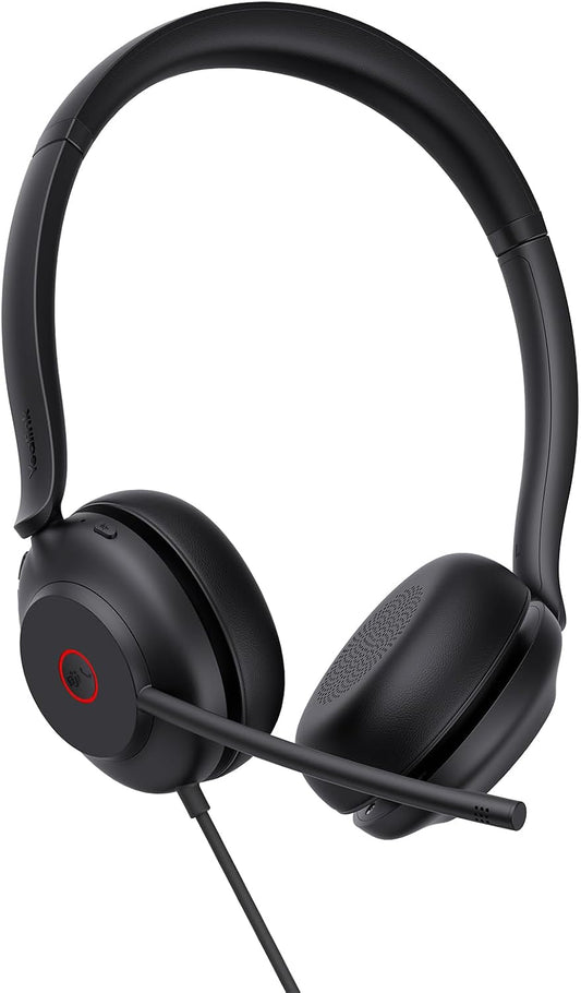 Yealink UH35 USB Wired Headset, Noise Cancelling Mic,Call & Music Control,